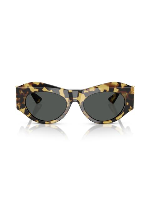 VERSACE Versace 52mm Oval Sunglasses in Havana at Nordstrom