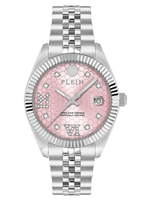 PHILIPP PLEIN PHILIPP PLEIN Date Superlative Bracelet Watch, 34mm in Stainless Steel at Nordstrom