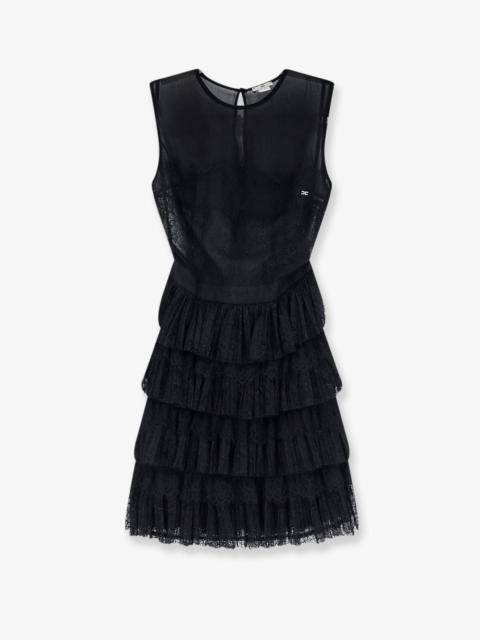 ELISABETTA FRANCHI Elisabetta Franchi Lace Mini Dress Black