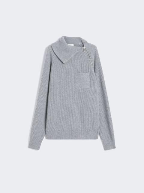 Sportmax Zip-up cashmere-blend sweater