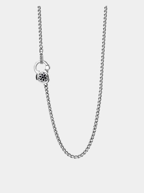 GOOD ART HLYWD GOOD ART HLYWD CURB CHAIN NECKLACE LINK SIZE 4A AT 21&QUOT; - STERLING SILVER