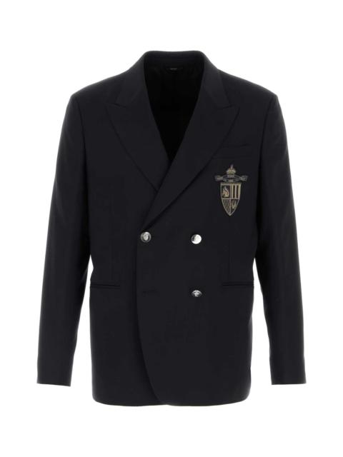 FENDI Fendi Men Midnight Blue Wool Blazer