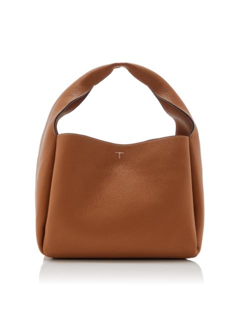 TOTEME Leather Bucket Bag brown