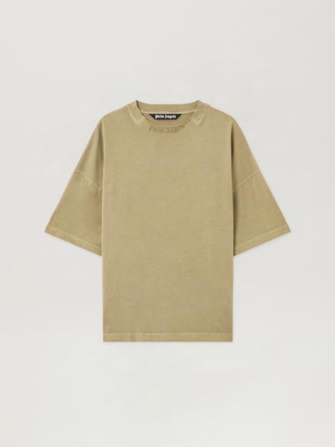 Palm Angels Curved Logo Loose Collar T-Shirt