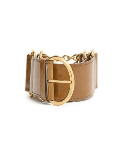 Chloé CHLOE Camera Brown Leather Belt New And Authentic (Women's s