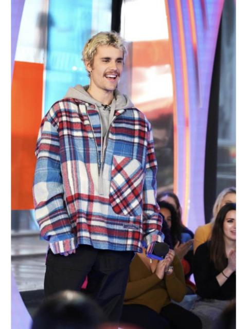 We11done - Checked Wool Shirt Multicolor Plaid Jacket Justin Bieber