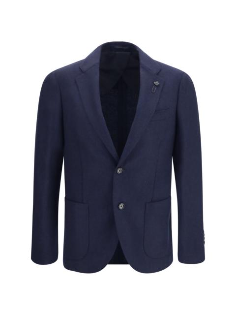 LARDINI Lardini Wool and Cashmere Jacket Blue Men