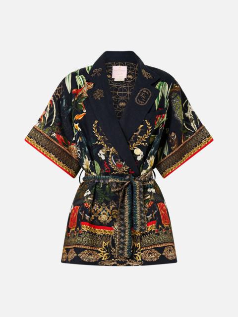 CAMILLA DOUBLE BREASTED SHORT SLEEVE JACKET