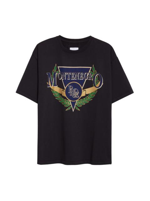 Rhude Rhude Montenegro Regatta T-Shirt in Vintage Black/Navy/Green at Nordstrom