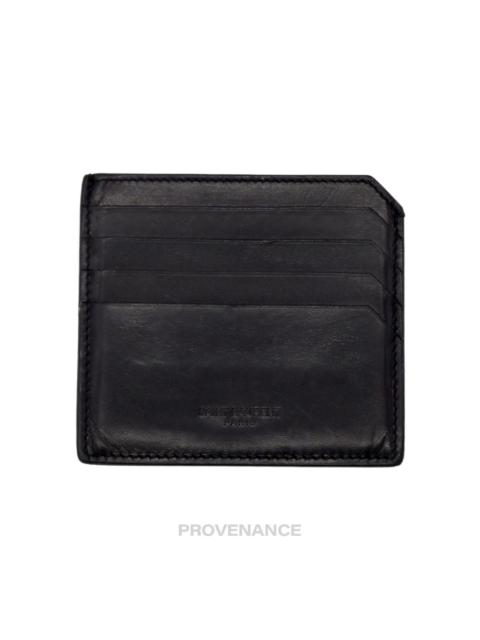 SAINT LAURENT SLP Card Holder Wallet - Black Calfskin Leather