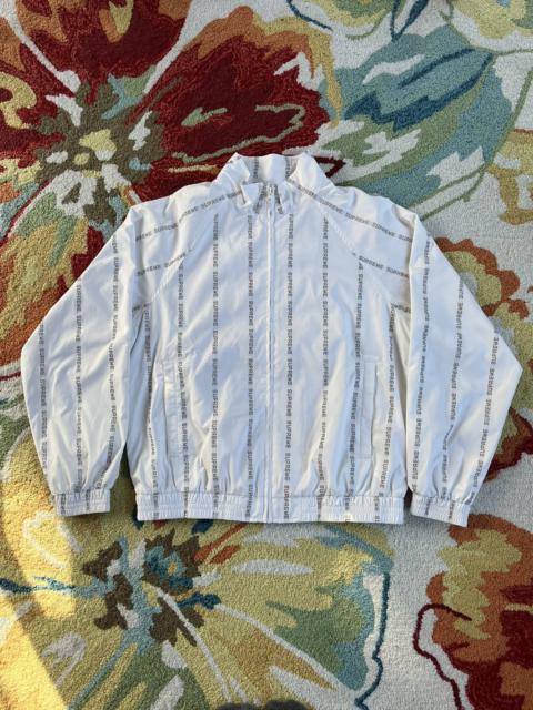 Supreme Supreme Reflective Text Track Jacket FW18 White