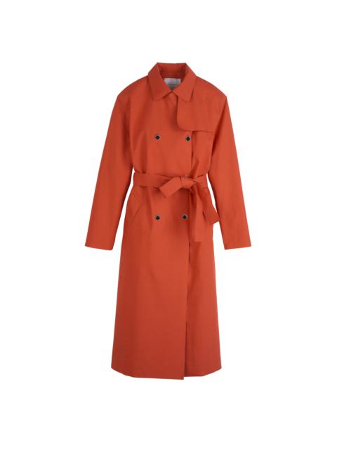 Longchamp Trench coat Red - Water-repellent technical canvas