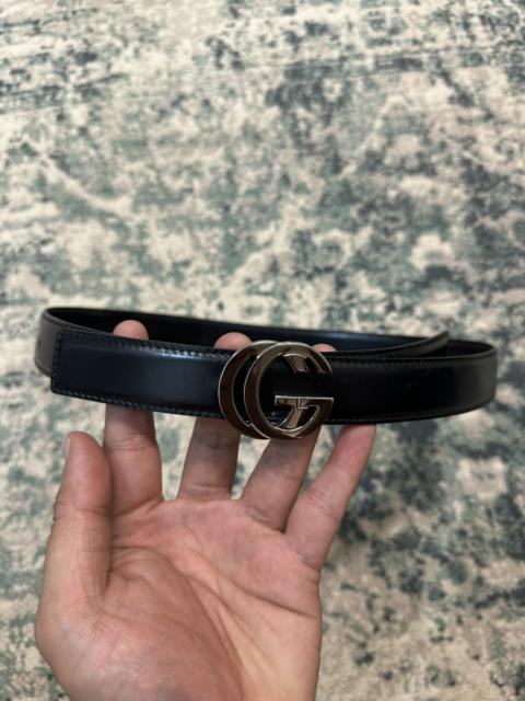 Gucci GG Buckle Leather Belt