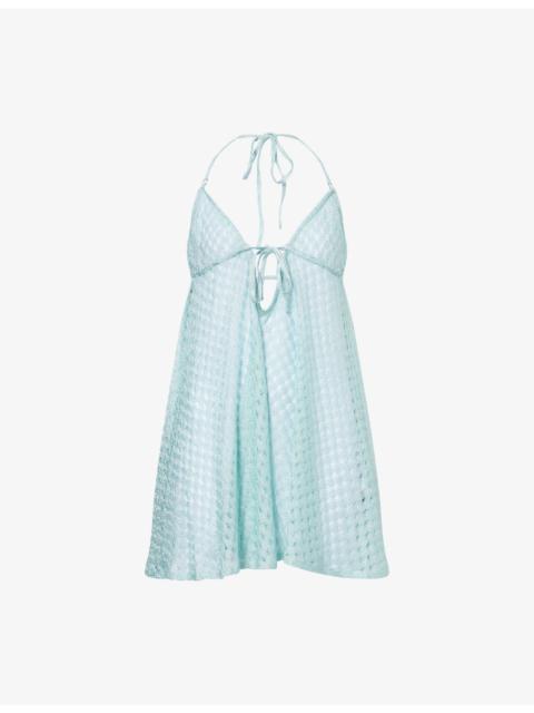 Missoni Rashel-Lace Halterneck Rayon-Blend Cover-Up
