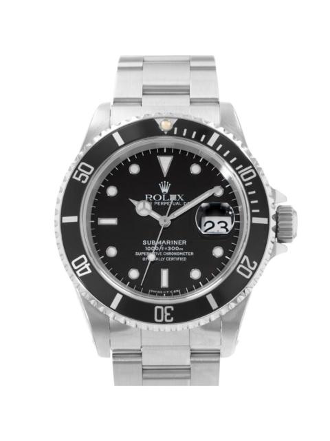 ROLEX Pre-owned Rolex Submariner Date Automatic Chronometer Black Dial Men's Watch 16610 BKSO