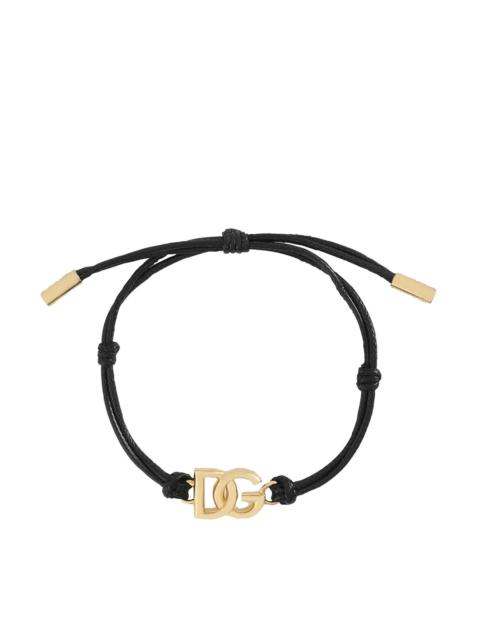 Dolce & Gabbana Dolce&Gabbana Men Little Dg Logo Cord Bracelet