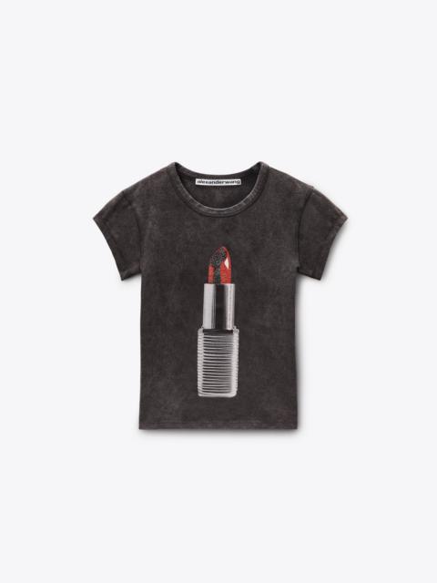 Alexander Wang Crystal Graphic Tee
