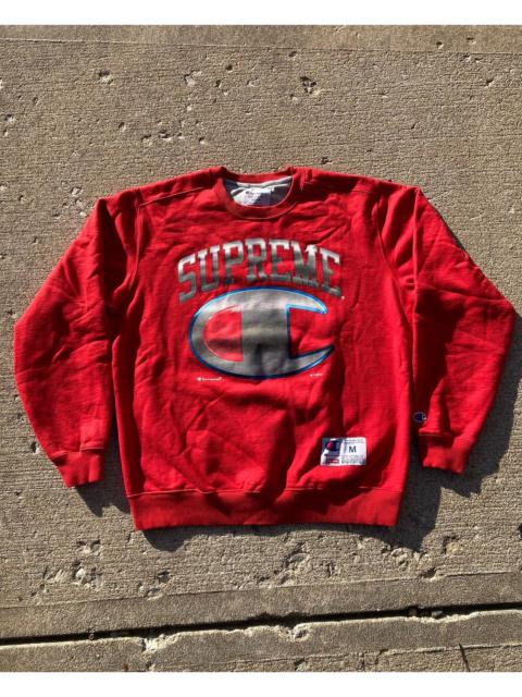 Supreme Supreme Champion Chrome Crewneck SS19 Red