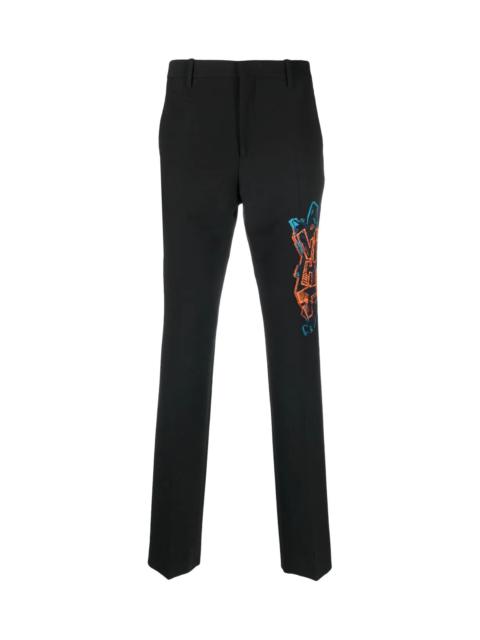 Off-White GRAF COUPE' SLIM-CUT TROUSERS