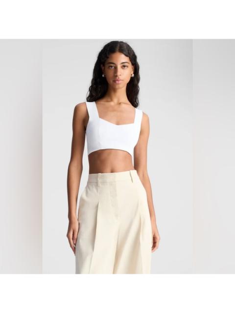 Other Designers NWT A.L.C. Jordana Compact‎ Knit Top White Sz Large $195