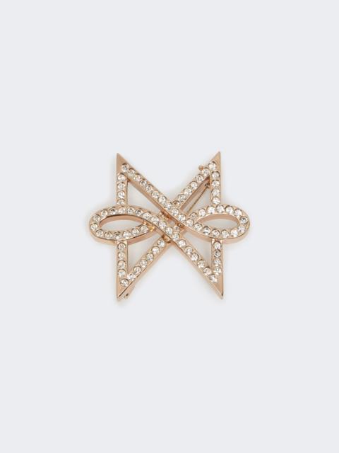 Max Mara PAPILLONPIN Monogram Papillon brooch with crystals