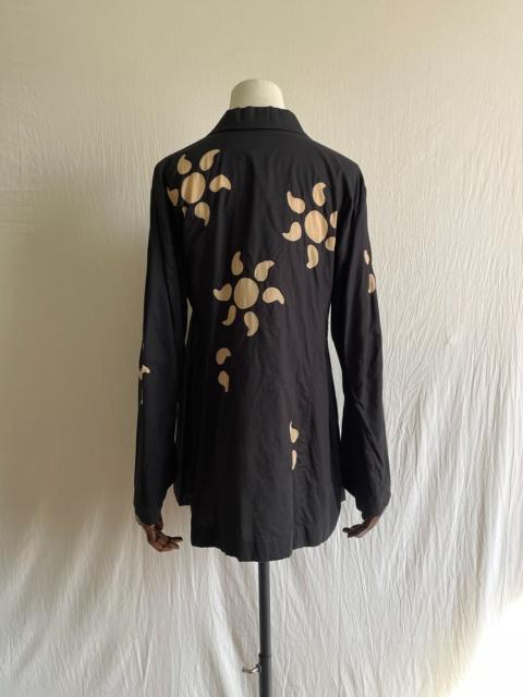ISSEY MIYAKE Issey Miyake 1990s Night Flame Black Top