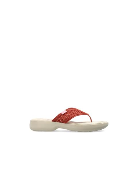 Chloé Chloe Poolette Red Thong Sandals New & Authentic (Women's si