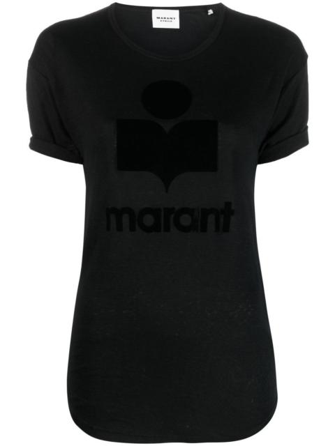 Marant Etoile Women Koldi Logo Linen T-Shirt