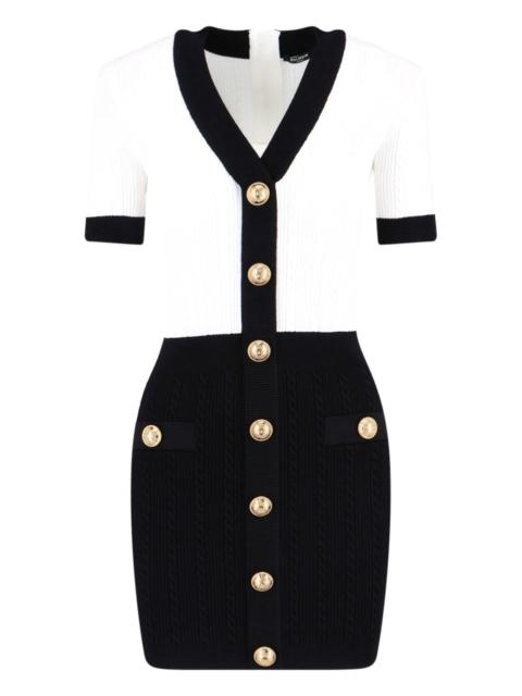 Balmain MINI DRESS WITH DECORATIVE BUTTONS
