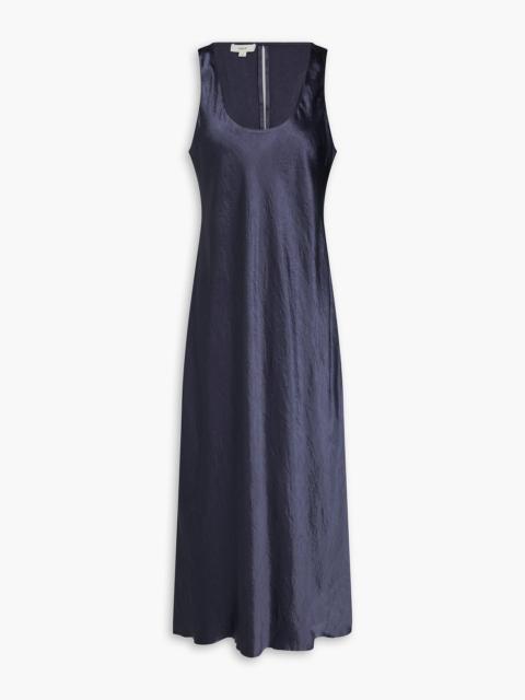 Other Designers Crinkled-satin midi dress