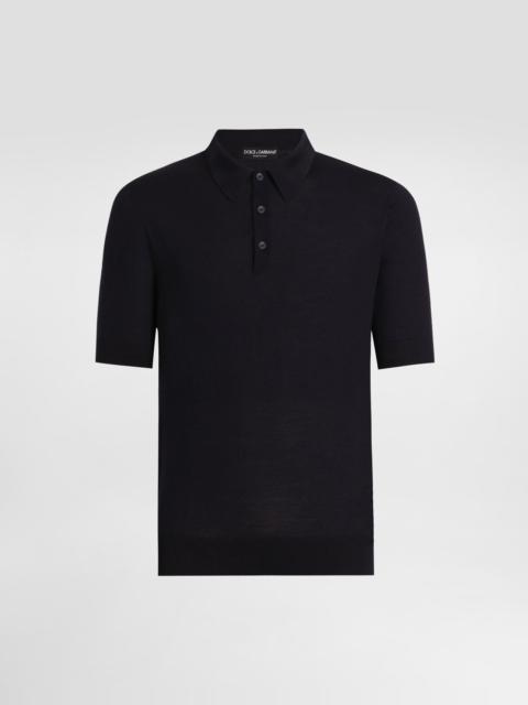 Dolce & Gabbana Fine-gauge wool polo shirt