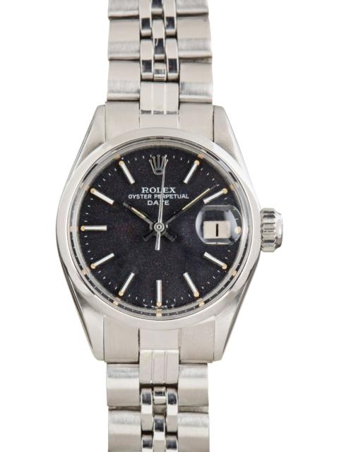 ROLEX Ladies Rolex Date 6516 Black Dial