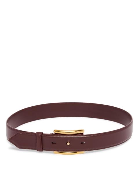 Alaïa Brown Curve Leather Belt