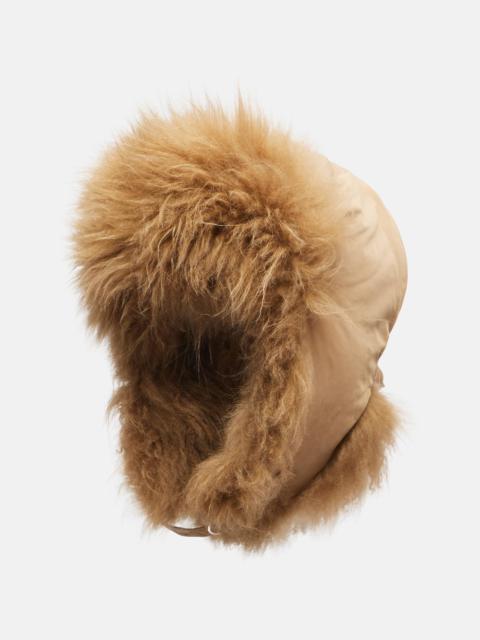 Yves Salomon Shearling-trimmed down hat