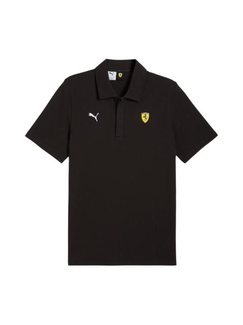 PUMA PUMA Scuderia Ferrari Sportswear Logo Cotton Polo in Puma Black at Nordstrom