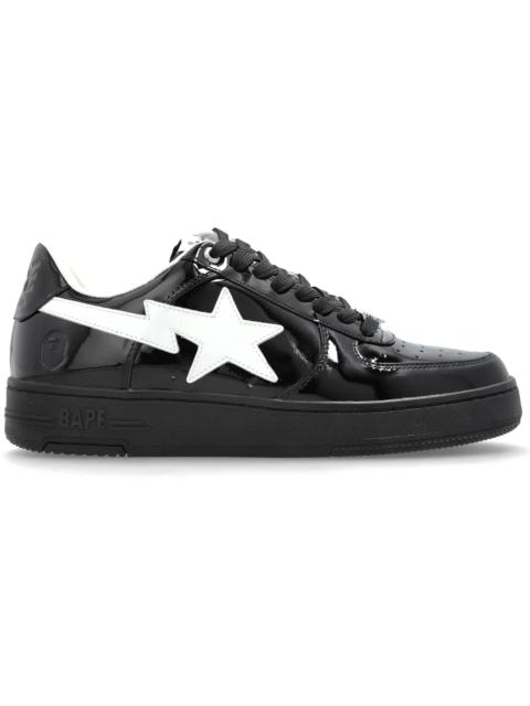 A BATHING APE® A Bathing Ape Bape Sta #1 Black White Patent Leather
