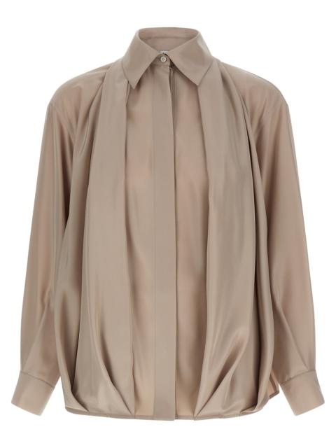 Loewe Loewe Women Silk Draped Shirt