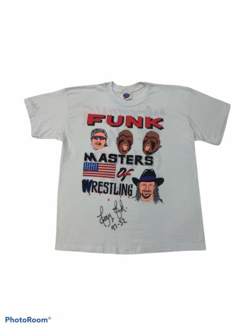 Other Designers Vintage - 1997 Terry Funk Masters Of Wrestling Shirt With Signature
