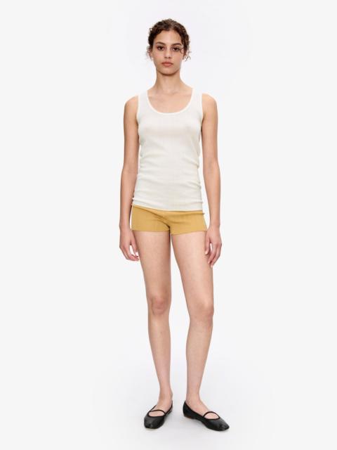 A.P.C. FITTED LISLE THREAD TANK TOP