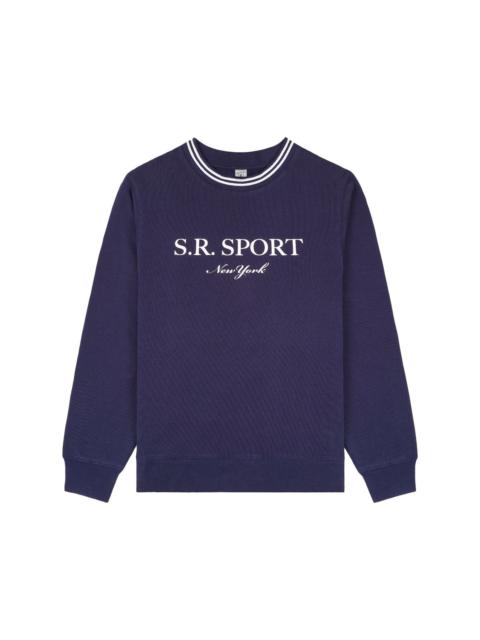 Sporty & Rich logo-print crew-neck sweatshirt