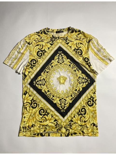 VERSACE VERSACE MULTICOLOR BAROQUE PRINT COTTON SHIRT
