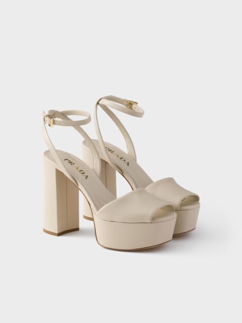 Prada Nappa leather platform sandals