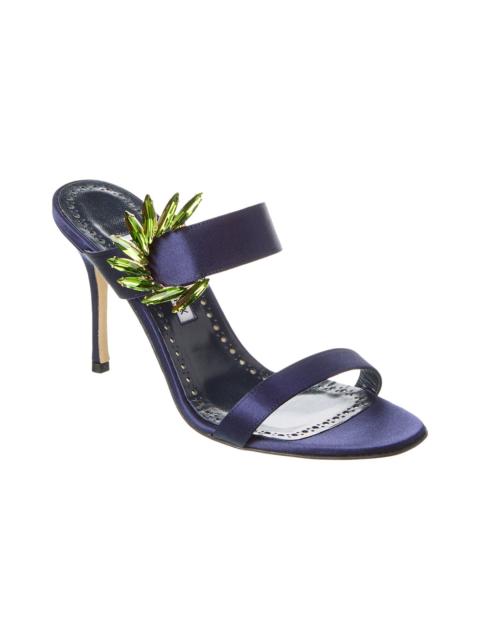 Manolo Blahnik Manolo Blahnik Chivela 90 Satin Sandal