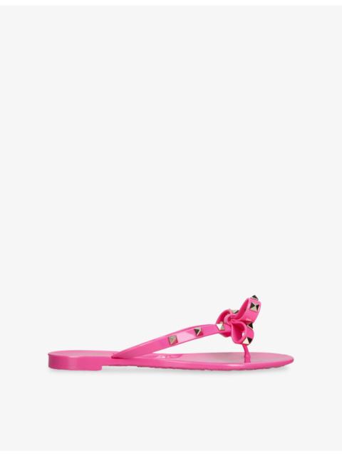 Valentino Rockstud Rubber Sandals