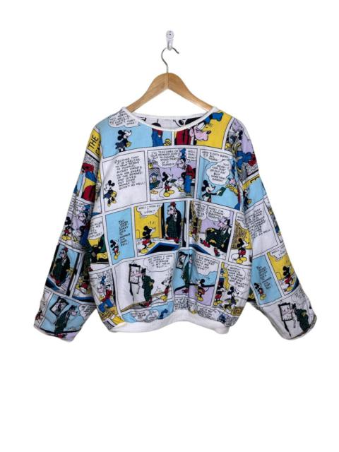Other Designers Vintage Mickey Mouse All Over Printed Reversible Sweatshirt