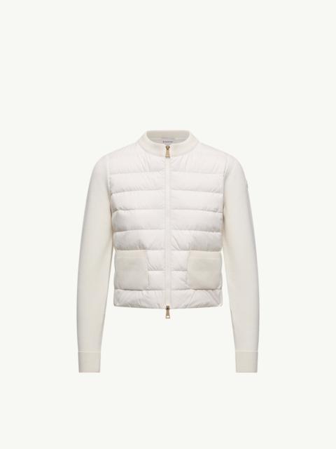 Moncler Padded Wool Zip-Up Cardigan