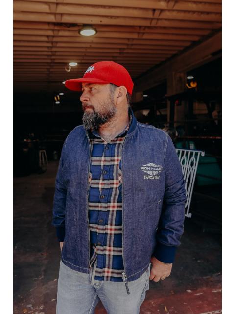 Iron Heart 10OZ NEP DENIM WINDBREAKER - INDIGO IHJ-146-IND