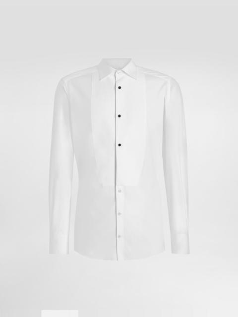 Dolce & Gabbana Cotton poplin tuxedo shirt