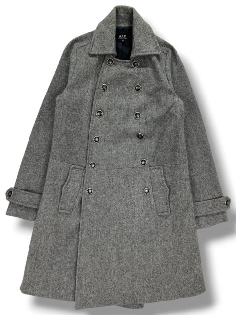 A.P.C. A.P.C. Paris Wool Double Breasted Overcoat