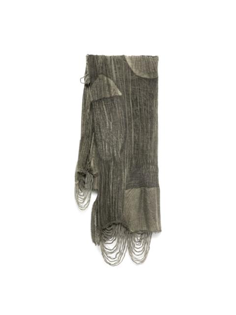 distressed effect scarve